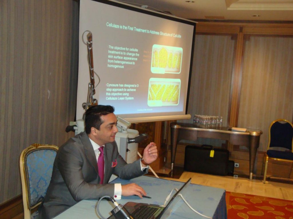 Dr Ayahm Al-Ayoubi a guest lecturer speaker at the 7th International Jeddahderm Dermatology & Cosmetics Conference in Jeddah, Saudi Arabia